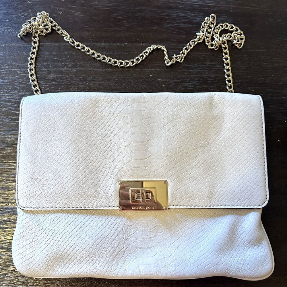 Michael Kors Cream Envelope Bag